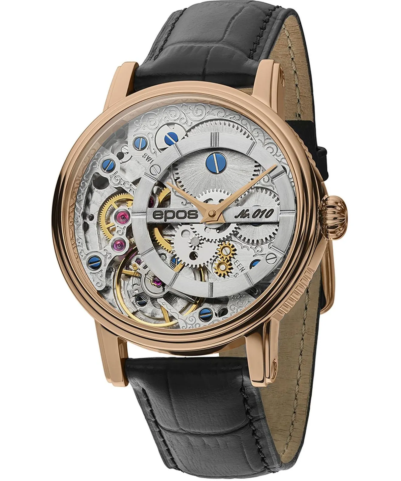 Часовник Мъжки Epos Oeuvre D'Art Verso Skeleton Limited Edition 3435.313.24.18.25