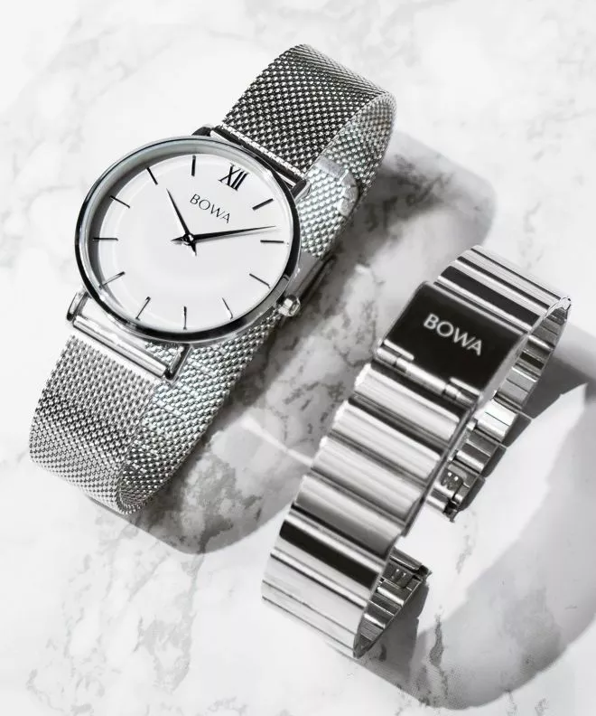 Часовник Дамски BOWA London Silver Black-Tone 33 SET LO332-26-165M