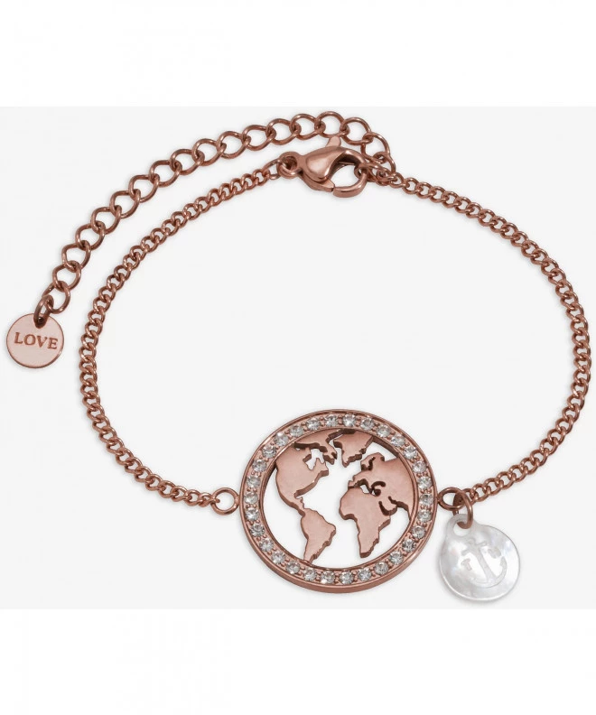 Гривна Tom Hope Globe Bracelet Stones Coffee TM0647
