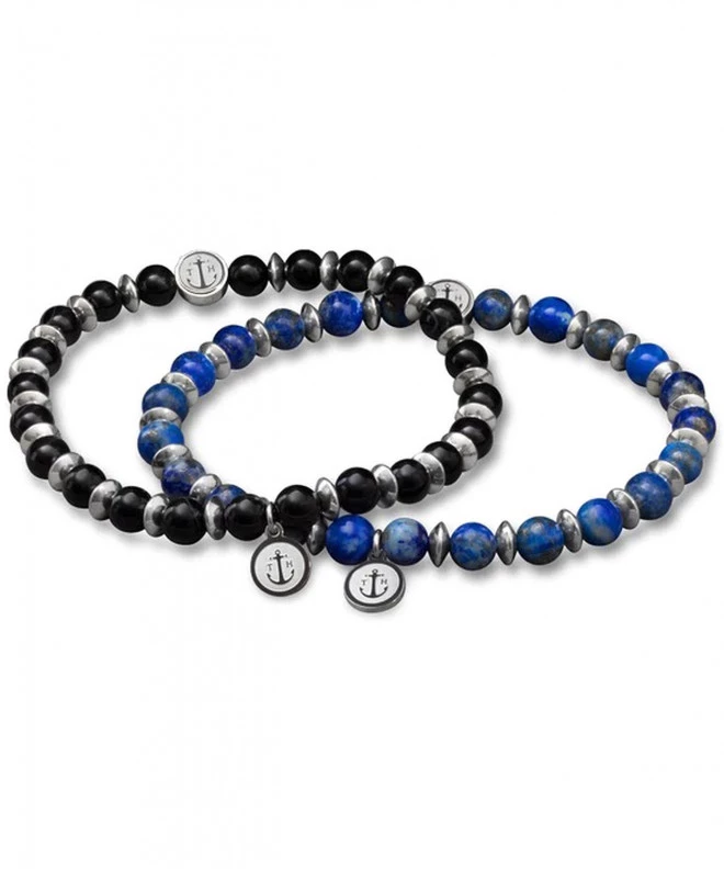 Гривна Tom Hope Laguna Steel Black & Blue Gift Set TM0506