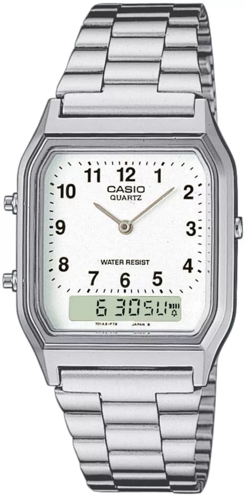 Часовник Мъжки Casio Vintage Midi бял AQ-230A-7BMQYES