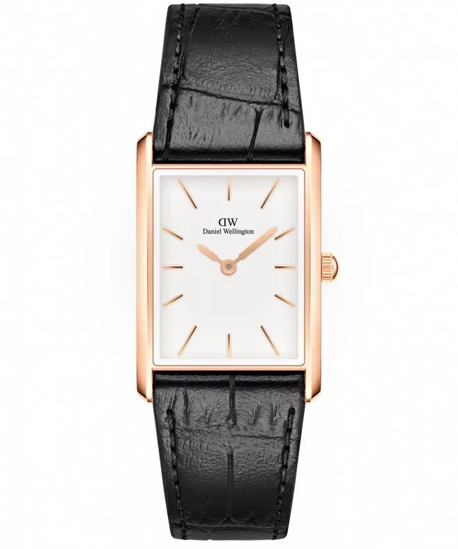 Часовник Дамски Daniel Wellington Bound Black Crocodile Rose Gold 24 DW00100698