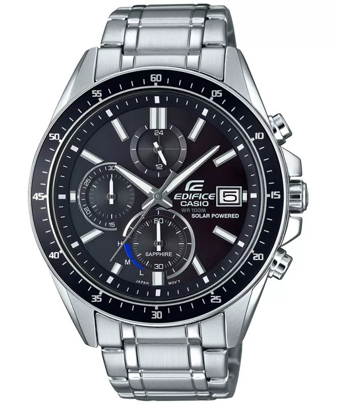 Часовник Мъжки Edifice Casio Premium 3D Face Sapphire Solar EFS-S510D-1AVUEF