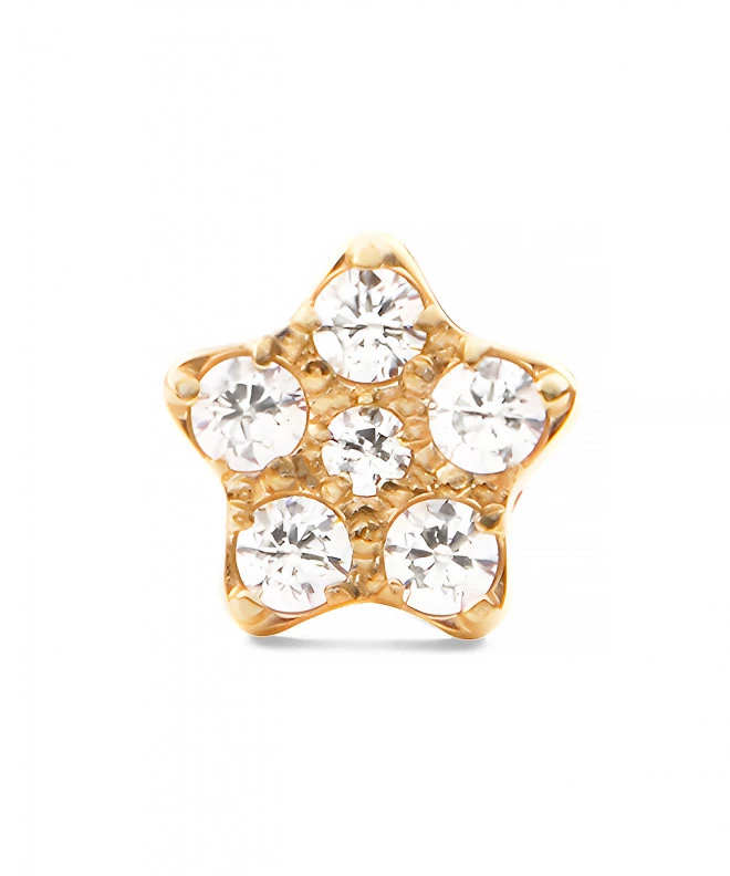 Обица Daniel Wellington Crystal Star Stud Gold DW00400864