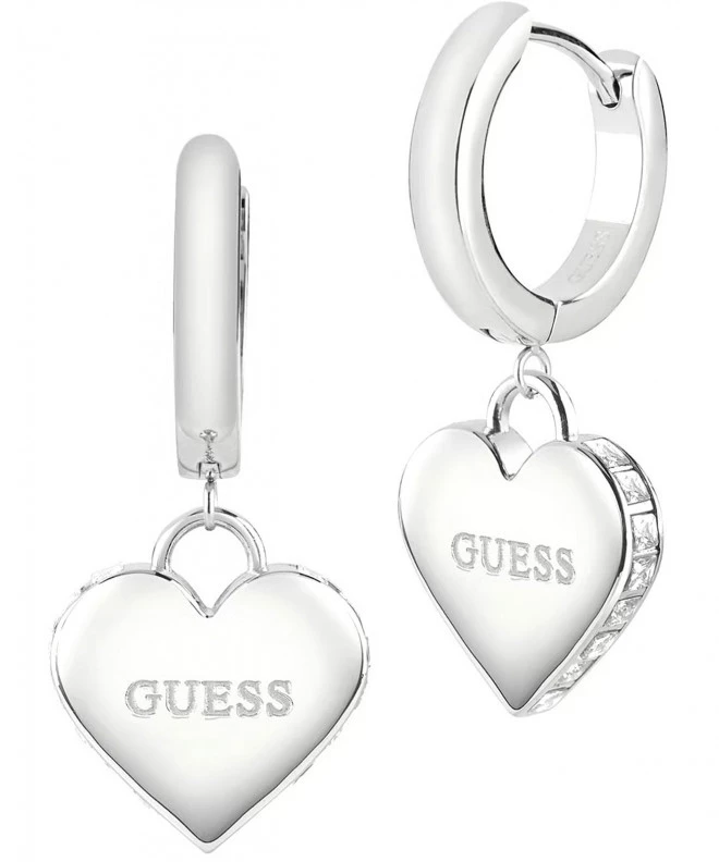 Обеци Guess Kolczyki Falling In Love JUBE02236JWRHT-U