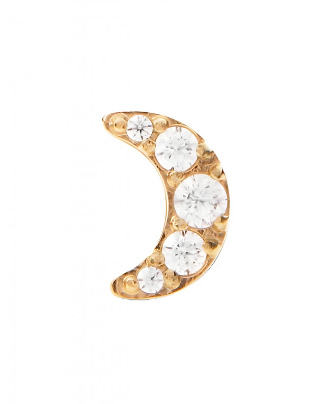 Обица Daniel Wellington Crystal Moon Stud Gold DW00400865