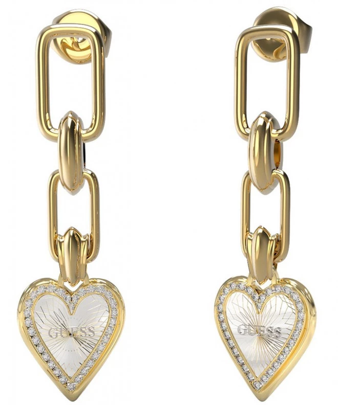 Обеци Guess Kolczyki Love Me Tender JUBE03236JWYGRHT-U