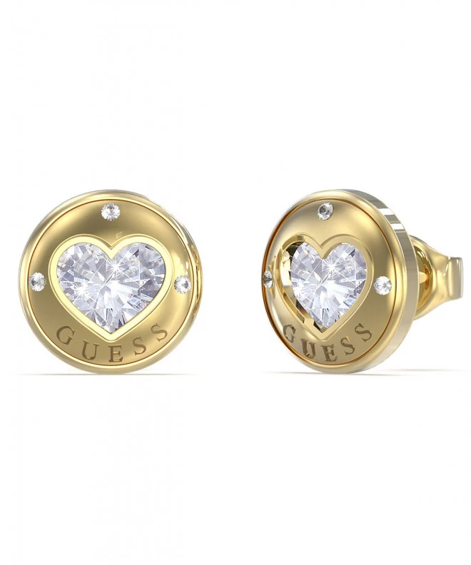 Обеци Guess Kolczyki Rolling Hearts JUBE03349JWYGT-U