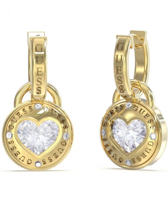 Обеци Guess Kolczyki Rolling Hearts JUBE03351JWYGT-U