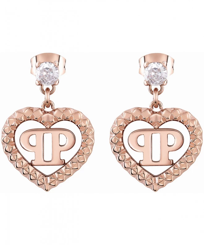 Обеци PHILIPP PLEIN Plein Rocked Heart PJZEA11EU