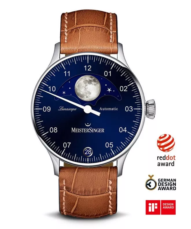 Часовник Мъжки Meistersinger Lunascope Automatic LS908_SG03
