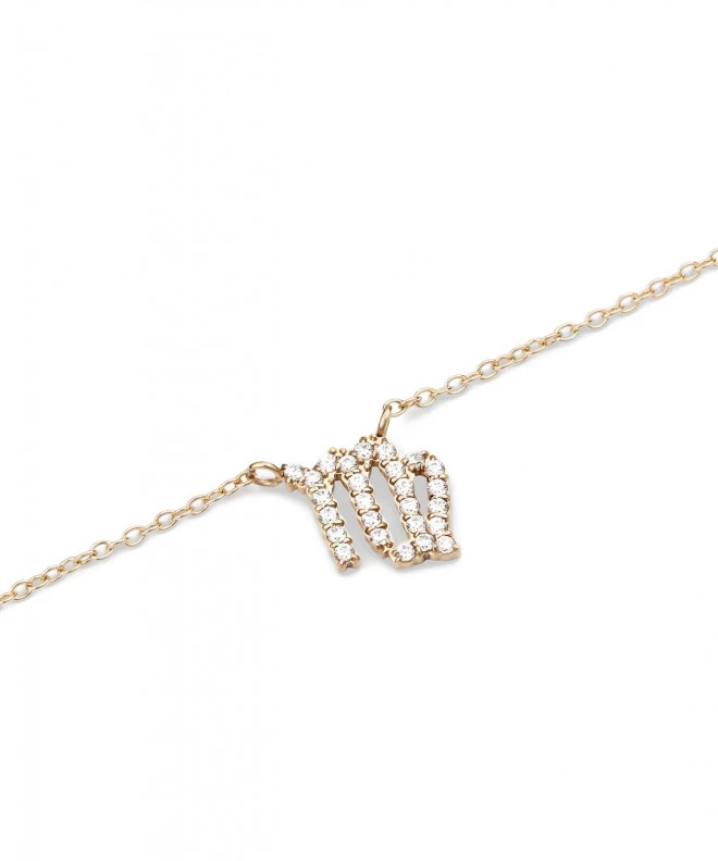 Колие Daniel Wellington Crystal Zodiac Chain Gold Virgo DW00400924