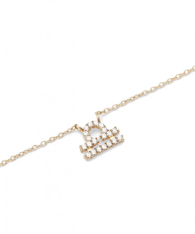 Колие Daniel Wellington Crystal Zodiac Chain Gold Libra DW00400925