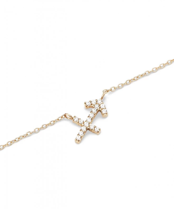 Колие Daniel Wellington Crystal Zodiac Chain Gold Sagittarius DW00400927
