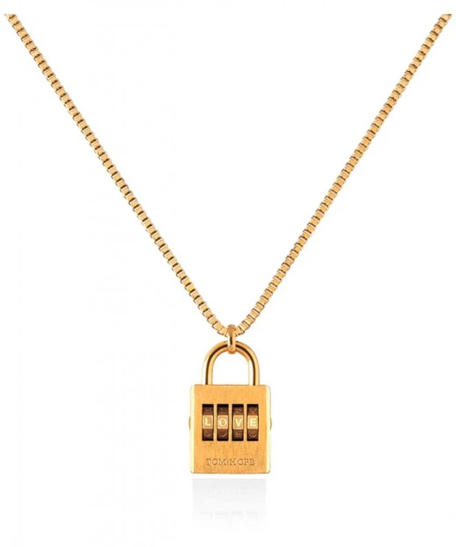 Колие Tom Hope Padlock Necklace Gold TM0671