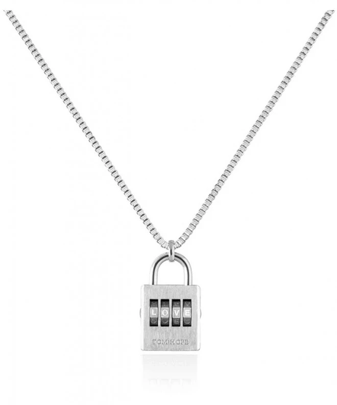 Колие Tom Hope Padlock Necklace Silver TM0670