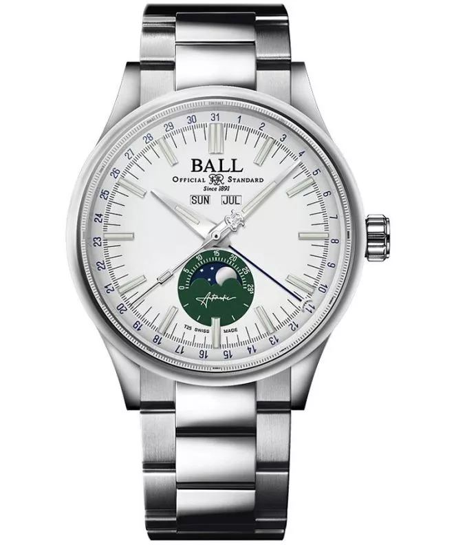 Часовник Мъжки Ball Engineer II Moon Calendar Limited Edition NM3016C-S1J-WHGR
