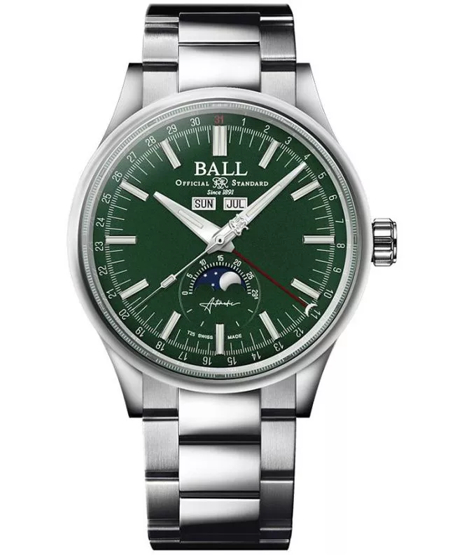 Часовник Мъжки Ball Engineer II Moon Calendar Limited Edition NM3016C-S1J-GR