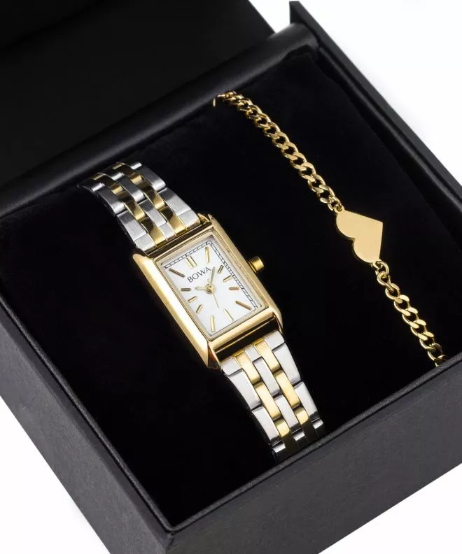 Часовник Дамски BOWA Paris White Silver-Gold Steel 20 Gift Set PS194-54-148S-419-02