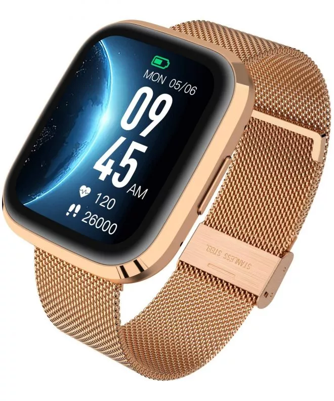 Смартчасовник Унисекс Garett GRC STYLE Gold Steel 5904238484869