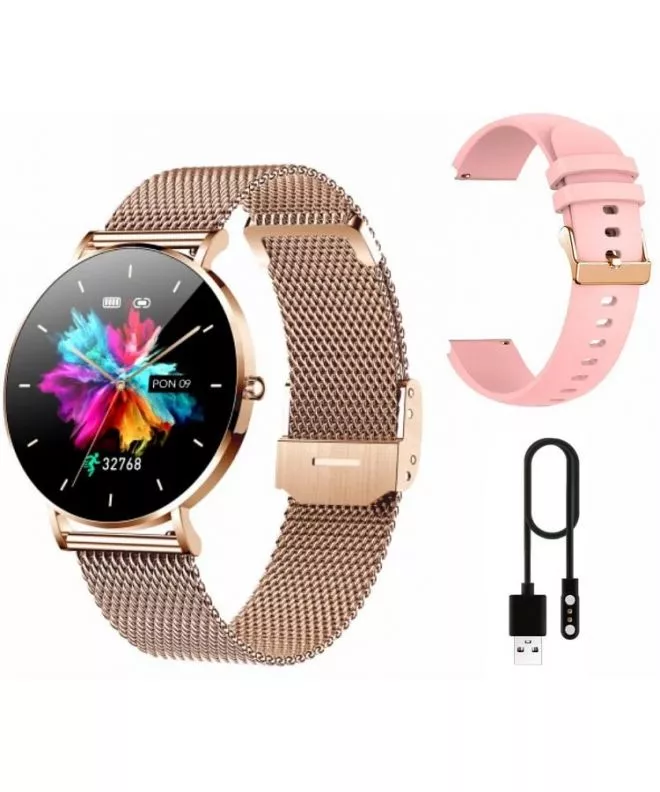 Смартчасовник Дамски Manta Alexa Gold SET SWU501GD