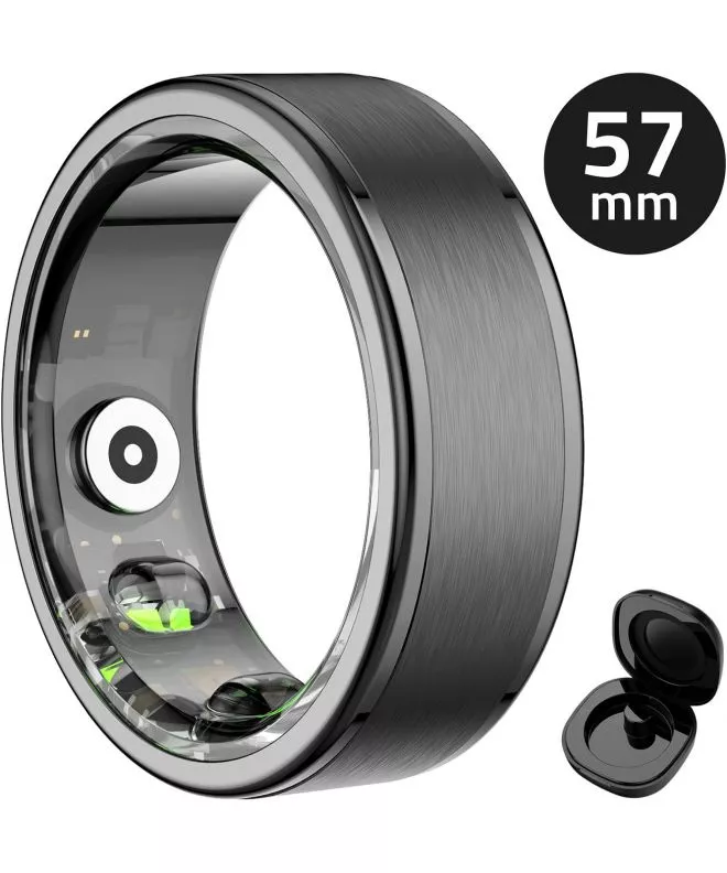 Smartring Унисекс Manta OneRing Черно 57 mm SR01BK-57