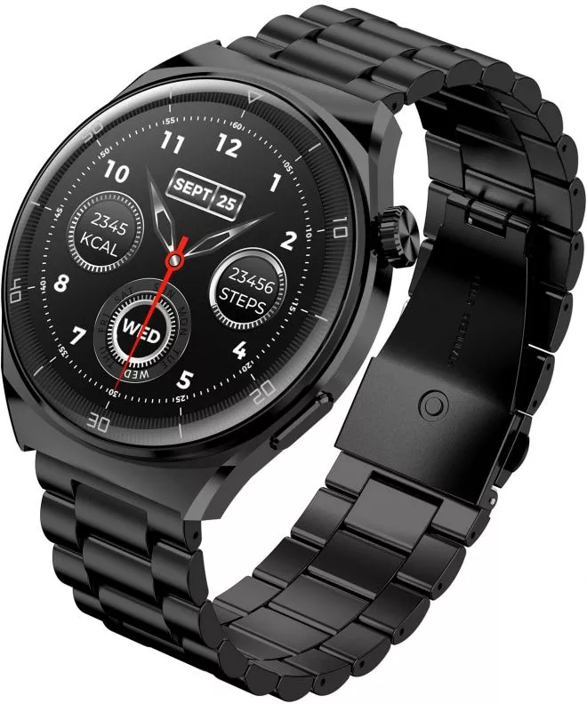 Смартчасовник Мъжки Garett V12 Black Steel 5904238485620