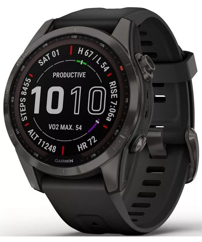 Смартчасовник Унисекс Garmin Fenix 7S Sapphire Solar 010-02539-25