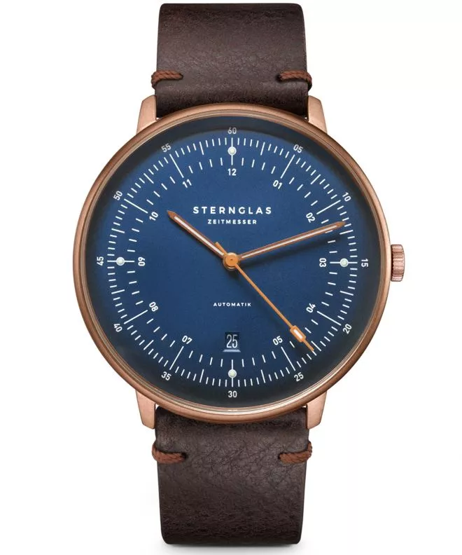 Часовник Мъжки Sternglas Hamburg Dark Blue Bronze Automatic S02-HH27-VI17
