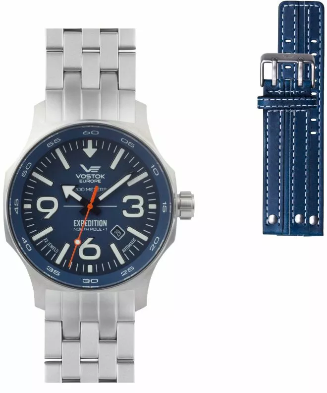Часовник Мъжки Vostok Europe Expedition North Pole-1 Limited Edition + каишка Vostok YN55-595A638-38321