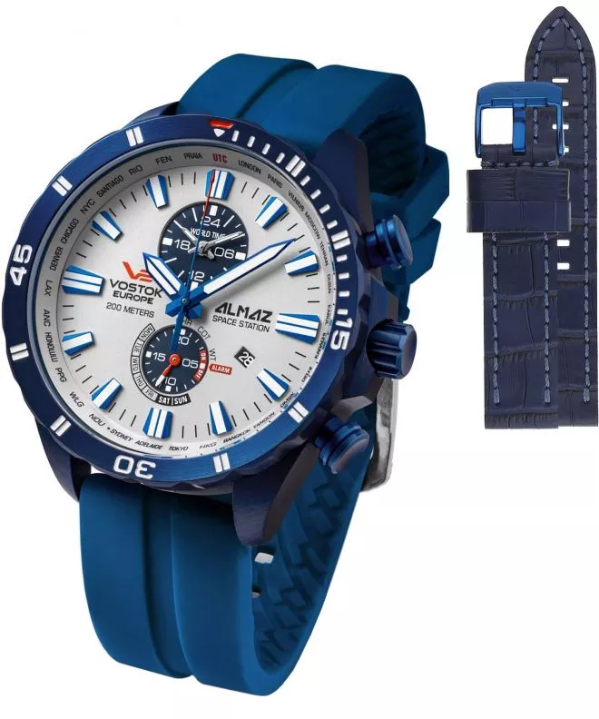 Часовник Мъжки Vostok Europe Almaz Space Station Limited Edition + каишка Vostok YM8J-320D657-7396