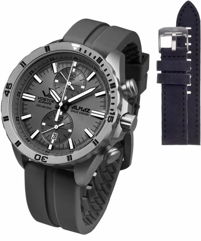 Часовник Мъжки Vostok Europe Almaz Space Station Grand Titanium + каишка Vostok 6S11-320H264-8560