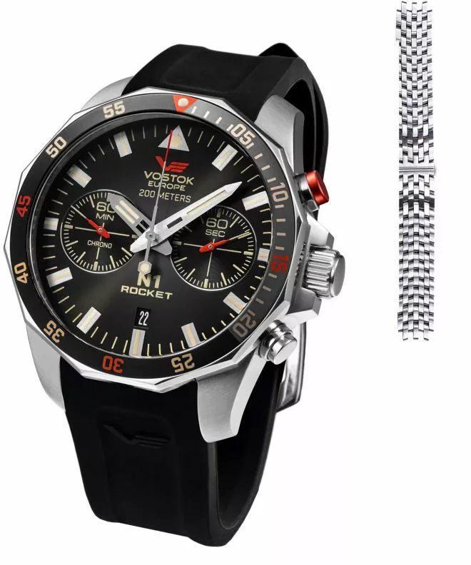Часовник Мъжки Vostok Europe N1 Rocket Limited Edition + каишка Vostok 6S21-225A618B-4081