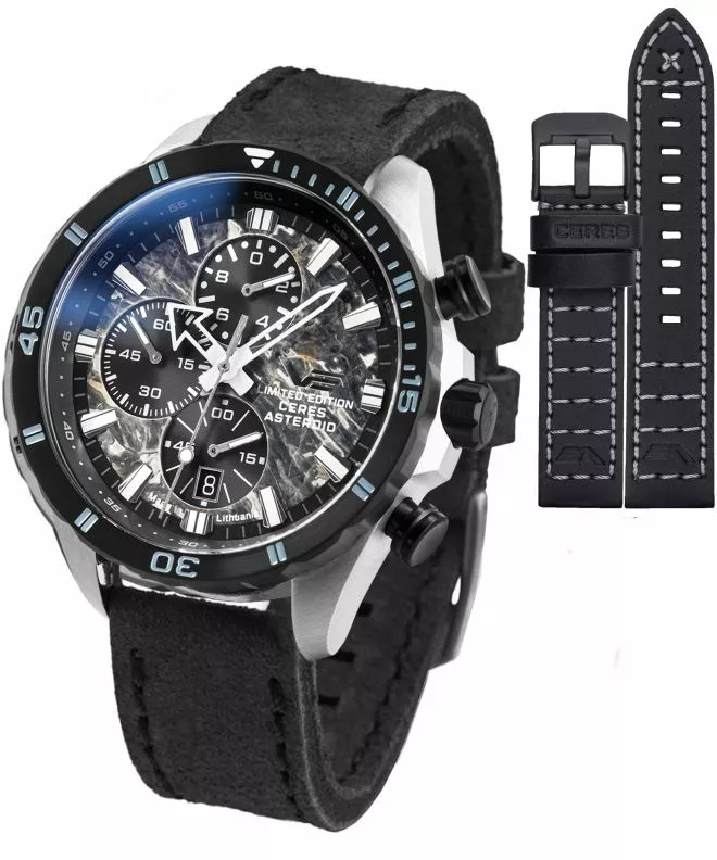 Часовник Мъжки Vostok Europe Almaz Chrono Ceres Asteroid Limited + каишки Vostok 6S10-320E693-8621