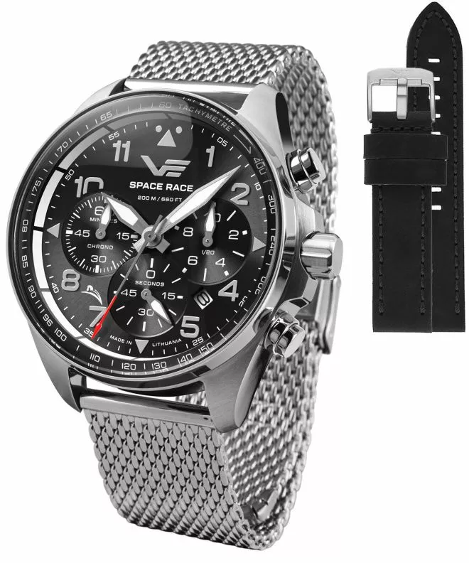 Часовник Мъжки Vostok Europe Space Race Chrono Limited Edition + каишка Vostok 6S20-325A741-04432