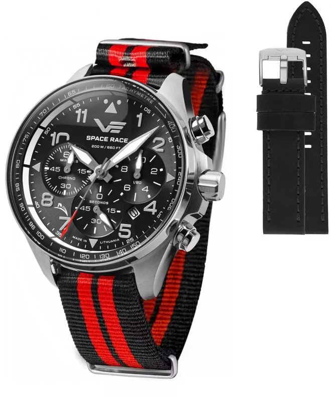 Часовник Мъжки Vostok Europe Space Race Chrono Limited Edition + каишка Vostok 6S20-325A741-06894