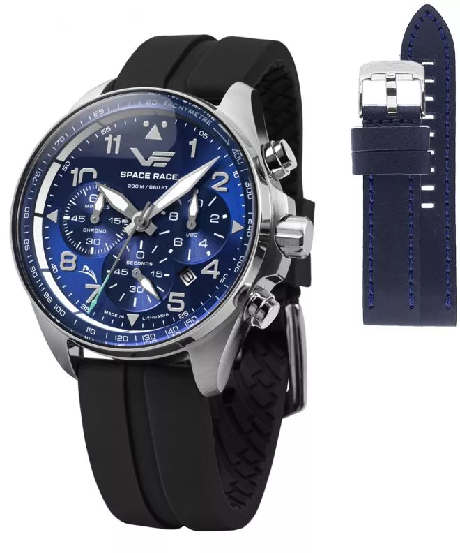Часовник Мъжки Vostok Europe Space Race Chrono Limited Edition + каишка Vostok 6S20-325A742-02940