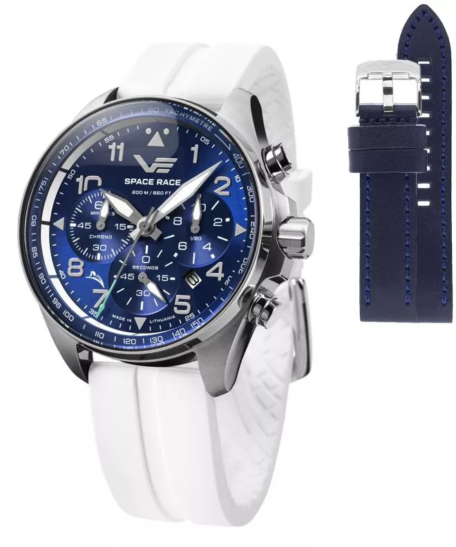 Часовник Мъжки Vostok Europe Space Race Chrono Limited Edition + каишка Vostok 6S20-325A742-58718