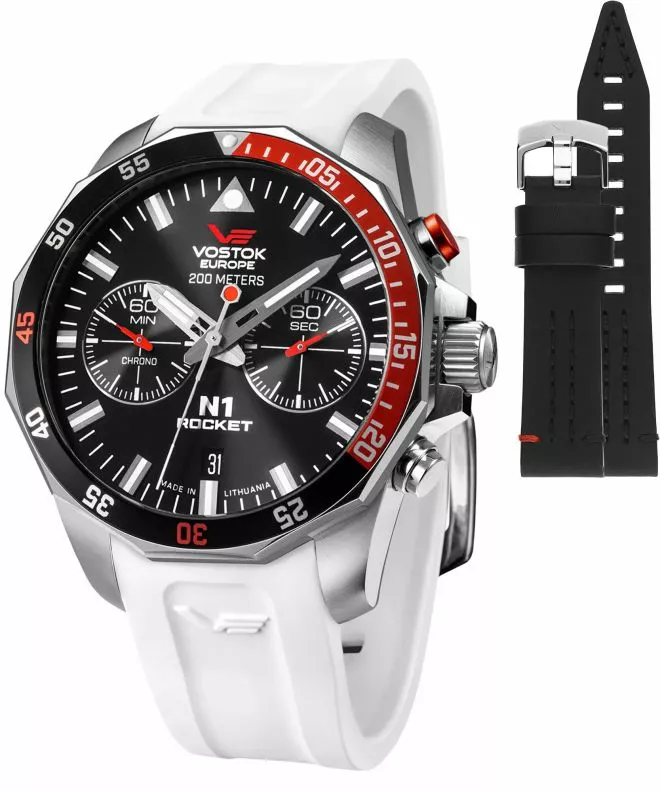 Часовник Мъжки Vostok Europe Rocket N-1 Chrono Limited Edition + каишка Vostok 6S21-225A707-53874