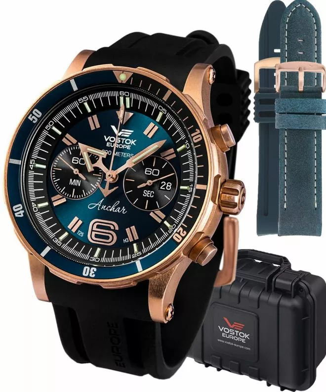 Часовник Мъжки Vostok Europe Anchar Limited Edition + 2 каишки Vostok 6S21-510O586-35092
