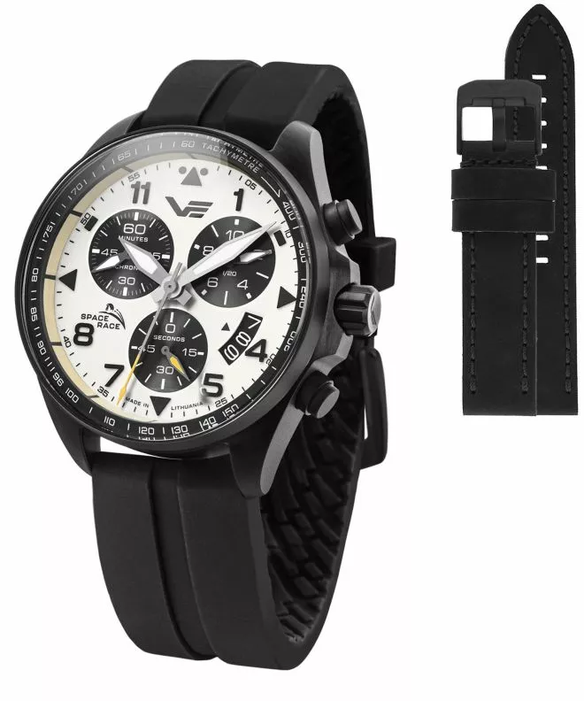 Часовник Мъжки Vostok Europe Space Race Chrono Limited Edition + каишка Vostok 6S30-325A743-08553