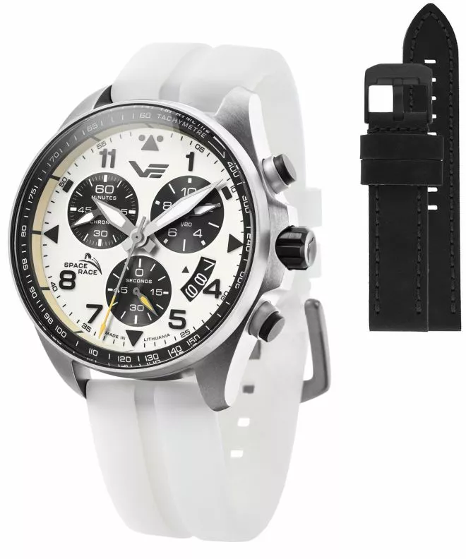 Часовник Мъжки Vostok Europe Space Race Chrono Limited Edition + каишка Vostok 6S30-325A743-47118