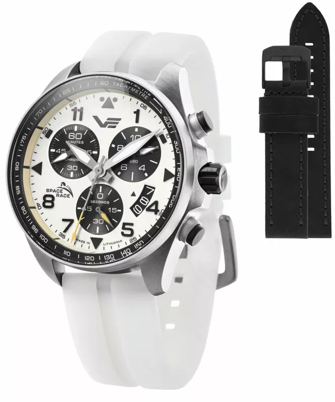 Часовник Мъжки Vostok Europe Space Race Chrono Limited Edition + каишка Vostok 6S30-325A743-58718