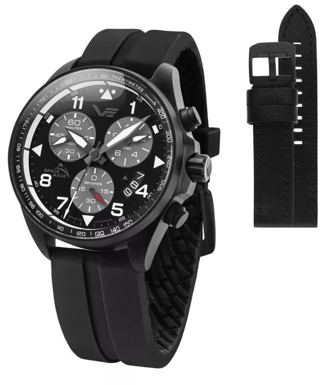 Часовник Мъжки Vostok Europe Space Race Chrono Limited Edition + каишка Vostok 6S30-325C744-07402