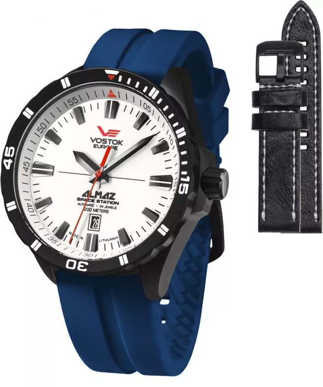 Часовник Мъжки Vostok Europe Almaz Space Station Limited Edition + каишка Vostok NH35A-320C680-7396