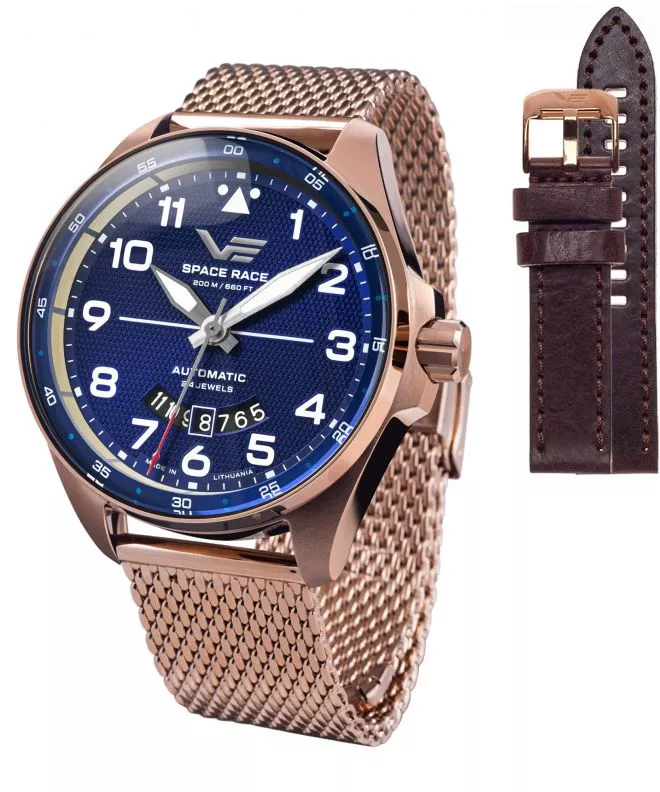 Часовник Мъжки Vostok Europe Space Race Automatic Limited Edition + каишка Vostok NH35A-325B746-03718