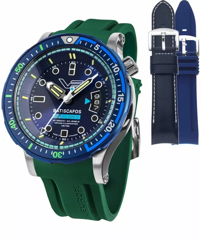 Часовник Мъжки Vostok Europe Batiscafos SET + 2 каишки Vostok NH35A-511E768-66058