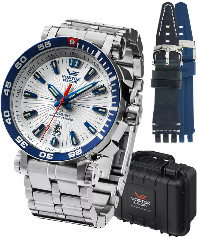 Часовник Мъжки Vostok Europe Energia Rocket Automatic Limited Edition + 2 каишки Vostok NH35A-575A650-31995