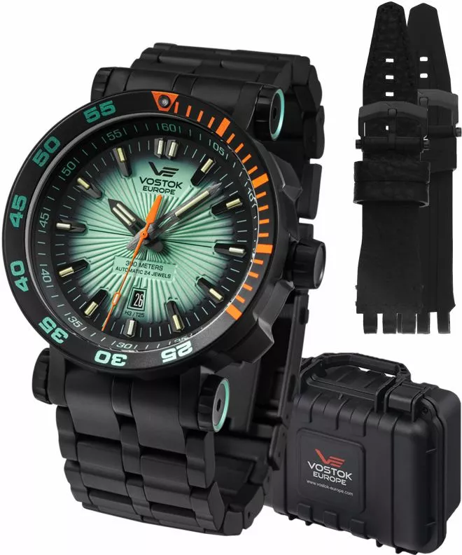 Часовник Мъжки Vostok Europe Energia Rocket Automatic Limited Edition + 2 каишки Vostok NH35A-575C649-42854