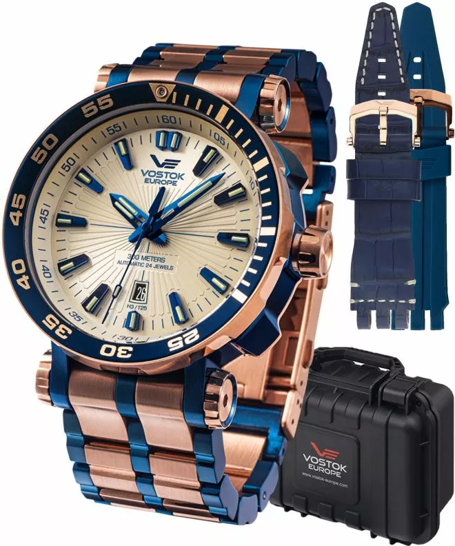 Часовник Мъжки Vostok Europe Energia Rocket Automatic Limited Edition + 2 каишки Vostok NH35A-575E651-42861